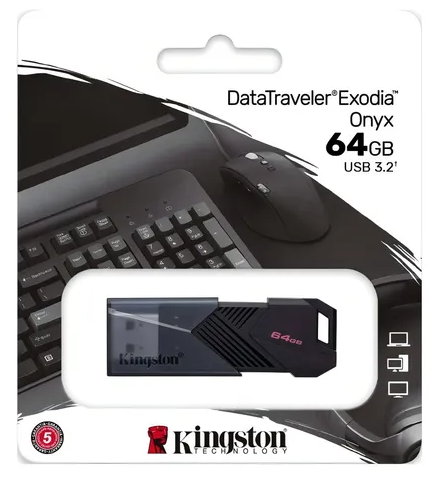 MEMORIA USB 3.2 64GB KINGSTON- EXODIA ONIX DATA TRAVELER DTXON/64GB