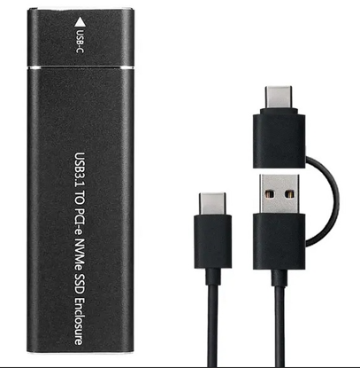 CAJA EXTERNA DE DISCO SSD-SATA M.2 PCI NVME 