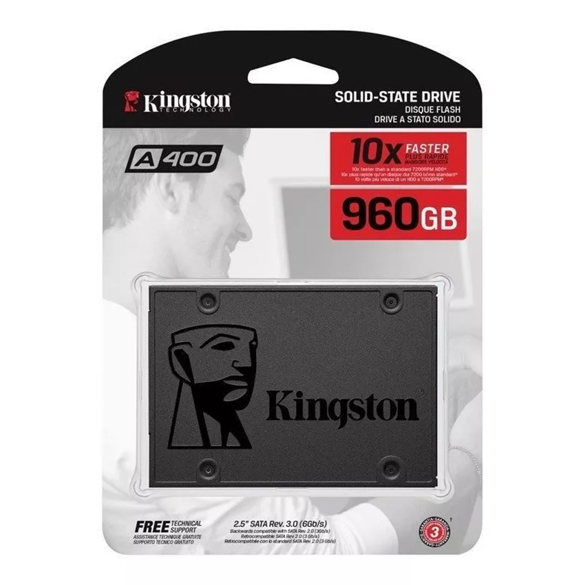 DISCO DURO KINGSTON FLASH  SA400S37/960GB SSD SATA